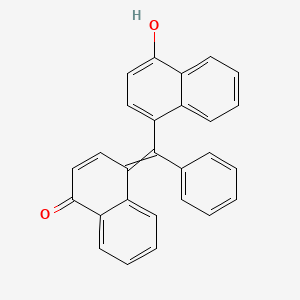 4-[(4-Hydroxynaphthalen-1-yl)-phenylmethylidene]naphthalen-1-one