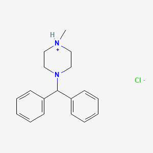 1-Benzhydryl-4-methylpiperazin-4-ium;chloride