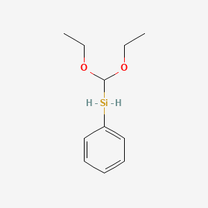 molecular formula C11H18O2Si B7822236 (Diethoxymethyl)phenylsilane 