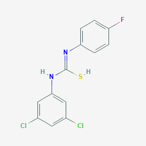 N-(3,5-dichlorophenyl)-N'-(4-fluorophenyl)carbamimidothioic acid