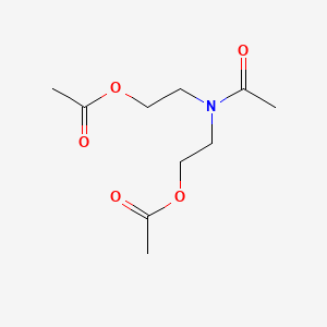 molecular formula C10H17NO5 B7822264 N,N-Bis(acetoxyethyl)acetamide CAS No. 5338-18-1