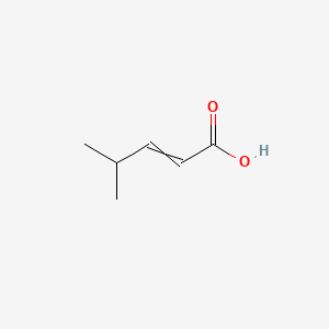 molecular formula C6H10O2 B7822652 2-Pentenoic acid, 4-methyl- 