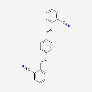 molecular formula C24H16N2 B7822692 2,2'-(p-Phenylenediethene-2,1-diyl)bisbenzonitrile 