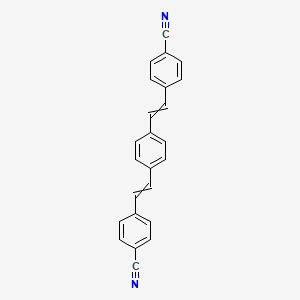 molecular formula C24H16N2 B7822697 4,4'-(1,4-Phenylenedi-2,1-ethenediyl)bis[benzonitrile] 