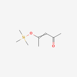 molecular formula C8H16O2Si B7822738 3-Penten-2-one, 4-[(trimethylsilyl)oxy]- 