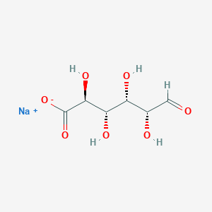 molecular formula C6H9NaO7 B7822877 sodium;(2S,3S,4S,5R)-2,3,4,5-tetrahydroxy-6-oxohexanoate 