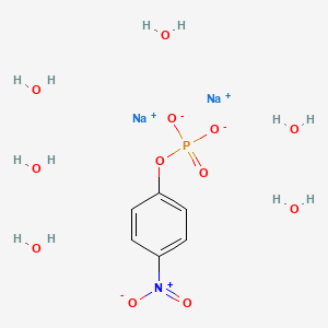 molecular formula C6H16NNa2O12P B7822957 4-Nitrophenyl phosphate disodium salt hexahydrate CAS No. 9013-05-2