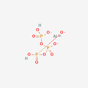 molecular formula AlH2O10P3 B7823062 Triphosphoric acid, aluminum salt (1:1) CAS No. 29196-72-3