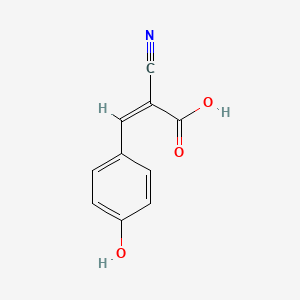 molecular formula C10H7NO3 B7823545 2-氰基-3-(4-羟基苯基)丙-2-烯酸 