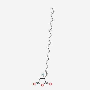 molecular formula C22H38O3 B7823557 2,5-Furandione, dihydro-3-(octadecenyl)- 