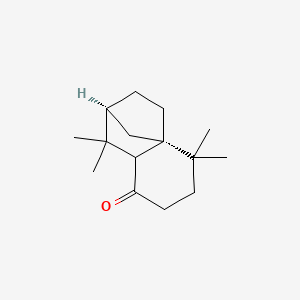 molecular formula C15H24O B7823585 (2S,4aS)-1,1,5,5-Tetramethylhexahydro-1H-2,4a-methanonaphthalen-8(2H)-one CAS No. 33407-62-4