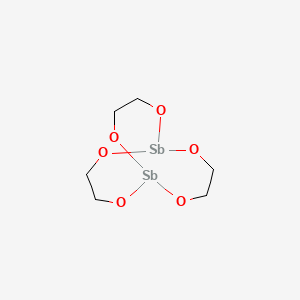 molecular formula C6H12O6Sb2 B7823594 2,5,7,10,11,14-Hexaoxa-1,6-distibabicyclo[4.4.4]tetradecane CAS No. 51138-28-4