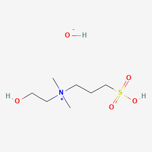 molecular formula C7H19NO5S B7823698 (2-Hydroxyethyl)dimethyl(3-sulphopropyl)ammonium hydroxide 