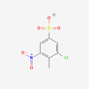molecular formula C7H6ClNO5S B7823764 3-Chloro-4-methyl-5-nitrobenzenesulfonic acid CAS No. 68189-28-6