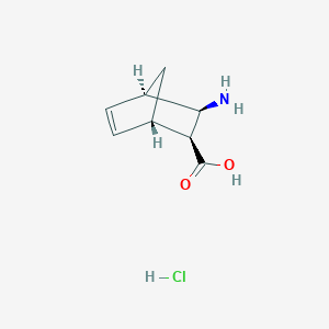 molecular formula C8H12ClNO2 B7823961 (1S,2S,3R,4R)-(+)-3-aminobicyclo[2.2.1]hept-5-ene-2-carboxylic acid hydrochloride 