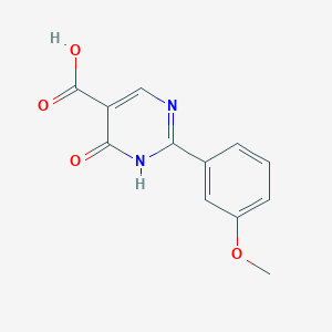 molecular formula C12H10N2O4 B7824004 2-(3-Methoxyphenyl)-6-oxo-1,6-dihydropyrimidine-5-carboxylic acid 