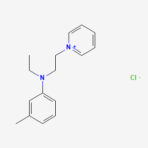 molecular formula C16H21ClN2 B7824132 1-(2-(Ethyl(3-methylphenyl)amino)ethyl)pyridinium chloride CAS No. 51475-16-2