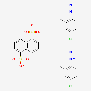 molecular formula C24H18Cl2N4O6S2 B7824139 Fast Red TR Salt 1,5-naphthalenedisulfonate salt 