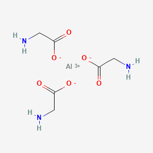 molecular formula C6H12AlN3O6 B7824162 Aluminium triglycinate CAS No. 56571-59-6