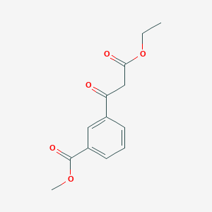 molecular formula C13H14O5 B7824299 3-(3-methoxycarbonylphenyl)-3-oxopropanoic Acid Ethyl Ester CAS No. 371249-81-9