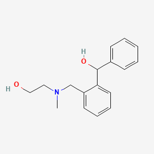 molecular formula C17H21NO2 B7824311 2-[[(2-Hydroxyethyl)methylamino]methyl]benzhydryl alcohol 