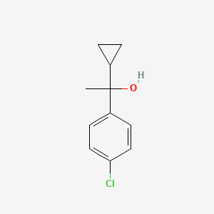 molecular formula C11H13ClO B7824317 4-Chloro-alpha-cyclopropyl-alpha-methylbenzyl alcohol CAS No. 7054-64-0