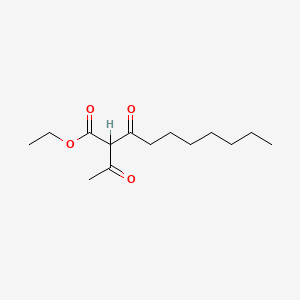 molecular formula C14H24O4 B7824325 Ethyl 2-acetyl-3-oxodecanoate CAS No. 67342-98-7