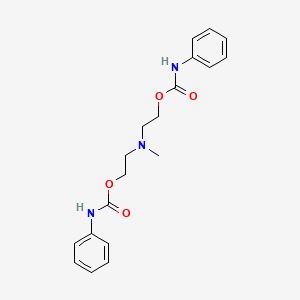 molecular formula C19H23N3O4 B7824340 2,2'-(Methylimino)bisethyl bis(phenylcarbamate) CAS No. 77253-52-2