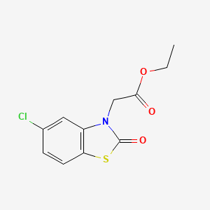 molecular formula C11H10ClNO3S B7824352 Ethyl 5-chloro-2-oxo-2H-benzothiazole-3-acetate CAS No. 85750-08-9