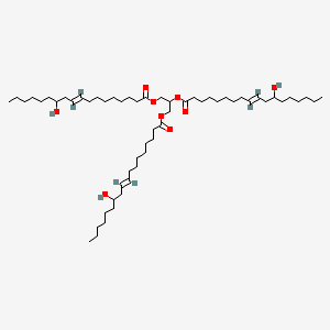molecular formula C57H104O9 B7824372 Propane-1,2,3-triyl tris(12-hydroxyoctadec-9-enoate), stereoisomer 