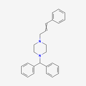molecular formula C26H28N2 B7824471 1-(Diphenylmethyl)-4-(3-phenylprop-2-enyl)piperazine 