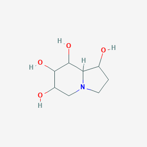 molecular formula C8H15NO4 B7824486 Octahydroindolizine-1,6,7,8-tetrol CAS No. 142393-60-0