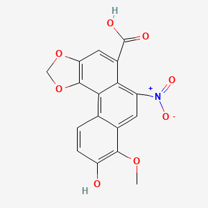 9-Hydroxy-8-methoxy-6-nitro-phenanthrol[3,4-D][1,3]dioxole-5-carboxylic acid