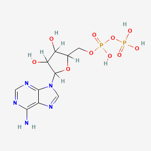 [5-(6-Aminopurin-9-yl)-3,4-dihydroxyoxolan-2-yl]methyl phosphono hydrogen phosphate