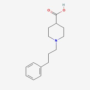molecular formula C15H21NO2 B7824634 1-(3-Phenyl-propyl)-piperidine-4-carboxylic acid 