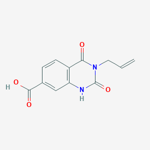 molecular formula C12H10N2O4 B7824639 3-Allyl-2,4-dioxo-1,2,3,4-tetrahydro-7-quinazolinecarboxylic acid 
