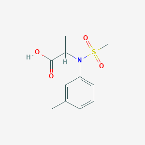 N-(3-Methylphenyl)-N-(methylsulfonyl)alanine
