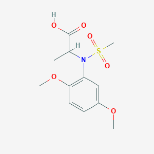 N-(2,5-Dimethoxyphenyl)-N-(methylsulfonyl)alanine