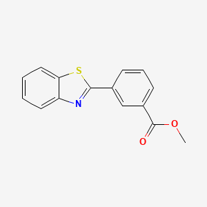 molecular formula C15H11NO2S B7824713 Methyl 3-(benzo[d]thiazol-2-yl)benzoate 