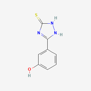 molecular formula C8H7N3OS B7824734 3-(5-sulfanyl-4H-1,2,4-triazol-3-yl)phenol CAS No. 299465-13-7