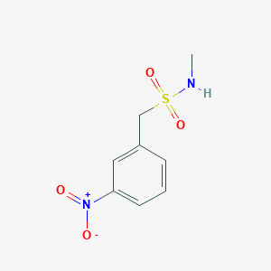 molecular formula C8H10N2O4S B7824764 (3-nitrophenyl)-N-methylmethanesulfonamide 