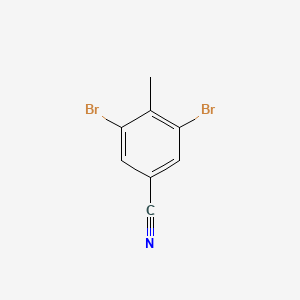 molecular formula C8H5Br2N B7824775 3,5-Dibromo-4-methylbenzonitrile 