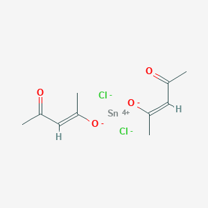 molecular formula C10H14Cl2O4Sn B7824979 Dichlorotin(IV)bis(4-oxo-2-pentene-2-olate) 