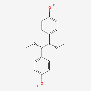 molecular formula C18H18O2 B7825018 4-[4-(4-Hydroxyphenyl)hexa-2,4-dien-3-yl]phenol CAS No. 1313738-05-4