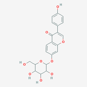 4H-1-Benzopyran-4-one, 7-(beta-D-glucopyranosyloxy)-3-(4-hydroxyphenyl)-