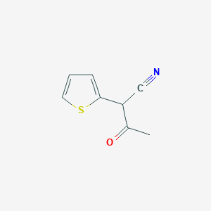 molecular formula C8H7NOS B7825117 3-Oxo-2-(2-thienyl)butanenitrile 