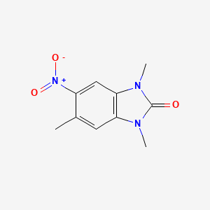 molecular formula C10H11N3O3 B7825126 1,3,5-Trimethyl-6-nitro-1H-benzo[d]imidazol-2(3H)-one 
