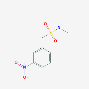 molecular formula C9H12N2O4S B7825150 (3-nitrophenyl)-N,N-dimethylmethanesulfonamide 