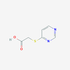 molecular formula C6H6N2O2S B7825170 （嘧啶-4-基硫烷基）乙酸 