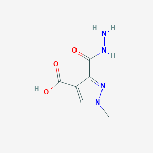 3-(Hydrazinecarbonyl)-1-methyl-1H-pyrazole-4-carboxylic acid